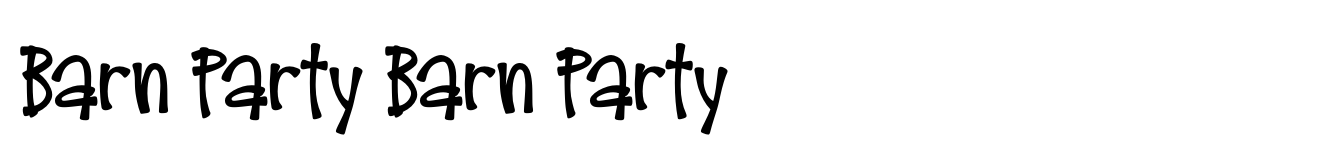 Barn Party Barn Party